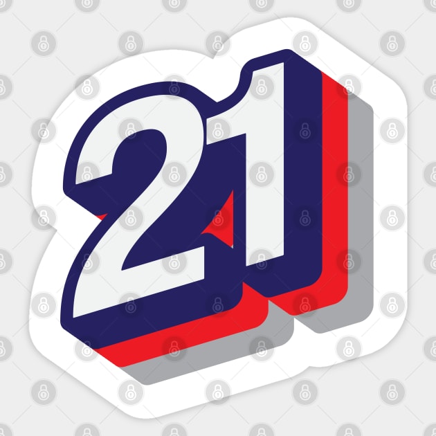 21 Sticker by MplusC